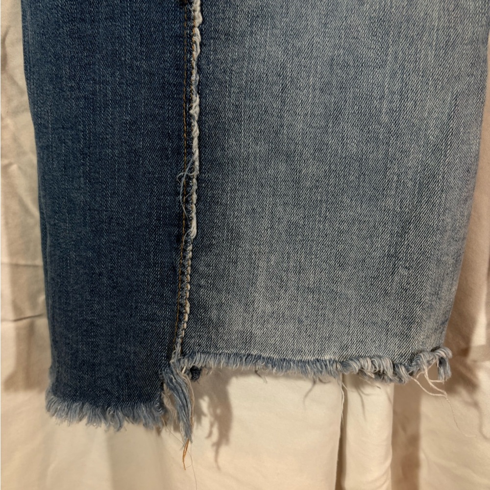 Rue21 Two-Tone Blue Flare Jeans - Picture 6 of 6